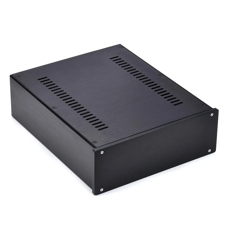 Sasis Aluminium 2609 untuk Casing Amplifier Aluminium Penuh Cangkang Mini Kotak Preamp Penutup PSU 260*90*311Mm