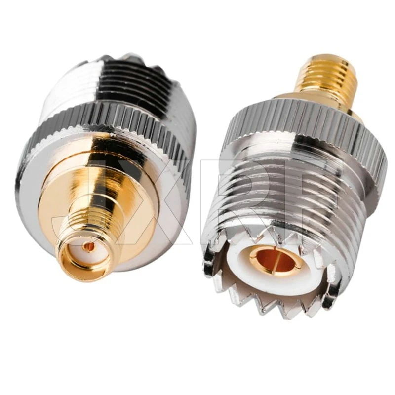 JX RF coaxial coax adapter UHF to SMA connector SO239 UHF female to SMA female Jack adapter fast ship