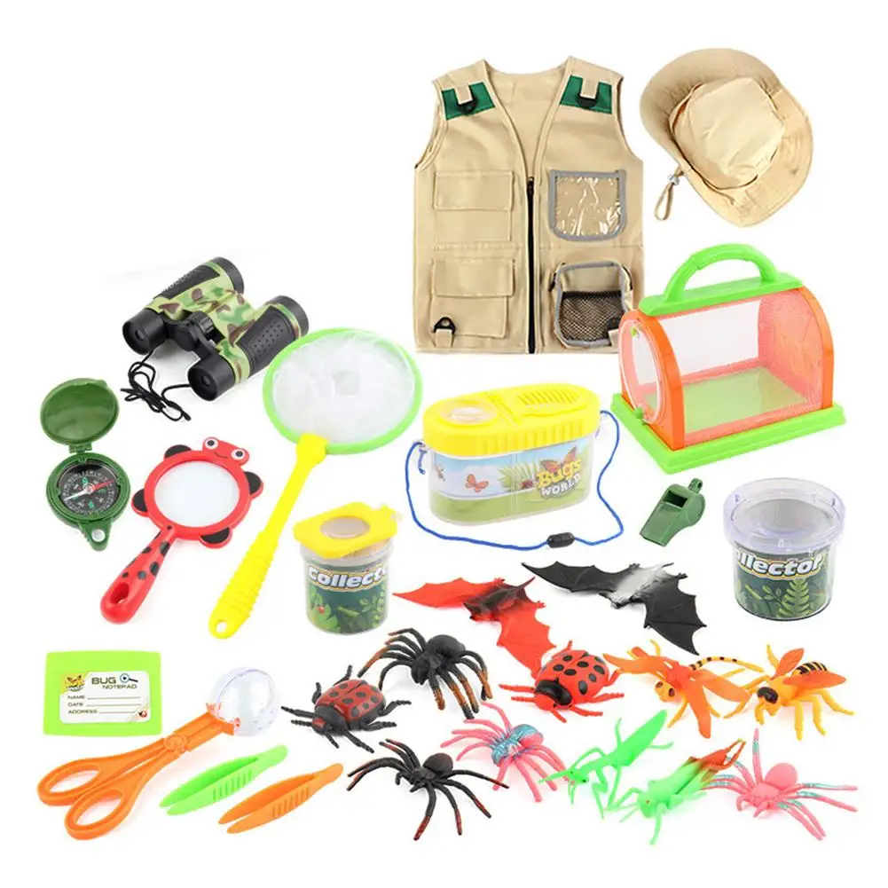 

Toys For Children Outdoor Explorer Kit Gifts Bug Catching Kit Adventure Toys Set Outdoor Adventure Insect Capture Baby Toys