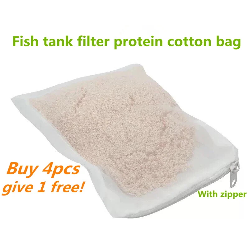 Fish tank filter material net bag bacteria house activated carbon bag plastic zipper protein cotton net bag Fine mesh