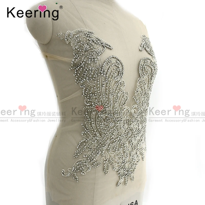 Elegant Dress Patch for Wedding Dress, Body Applique Jewelry, Fashion, WDP-054