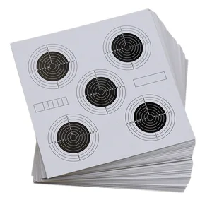 "Taktik, Airsoft Gun Tüfek için Hedef Kağıtları, Çekim Uygulama, Avcılık Aksesuarları, Kare, 14x14 cm, 100 adet Nerf pompasının en iyi 10 satışı-no. 7