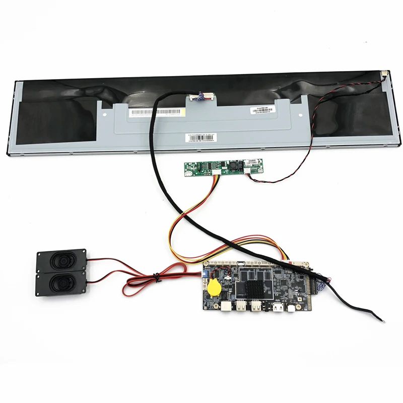 BOE 24 inch DV240FBM-NB0 1920*360 Bus subway car advertising machine support  WiFi USB VGA ports