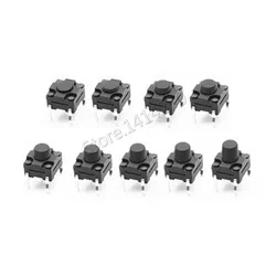 20Pcs 6x6mm Panel Waterproof Tact Switch 6x6x4.3/5/6/7-12 MM Dustproof Switch 4Pin DIP Micro Buttons  6*6*4.3MM 5MM 6MM 7MM 8MM