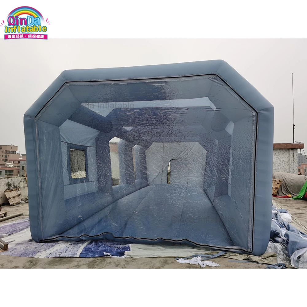 

2021 New Arrival Inflatable Car Spraying Tent Outdoor Inflatable Spray Paint Booth With Blowers