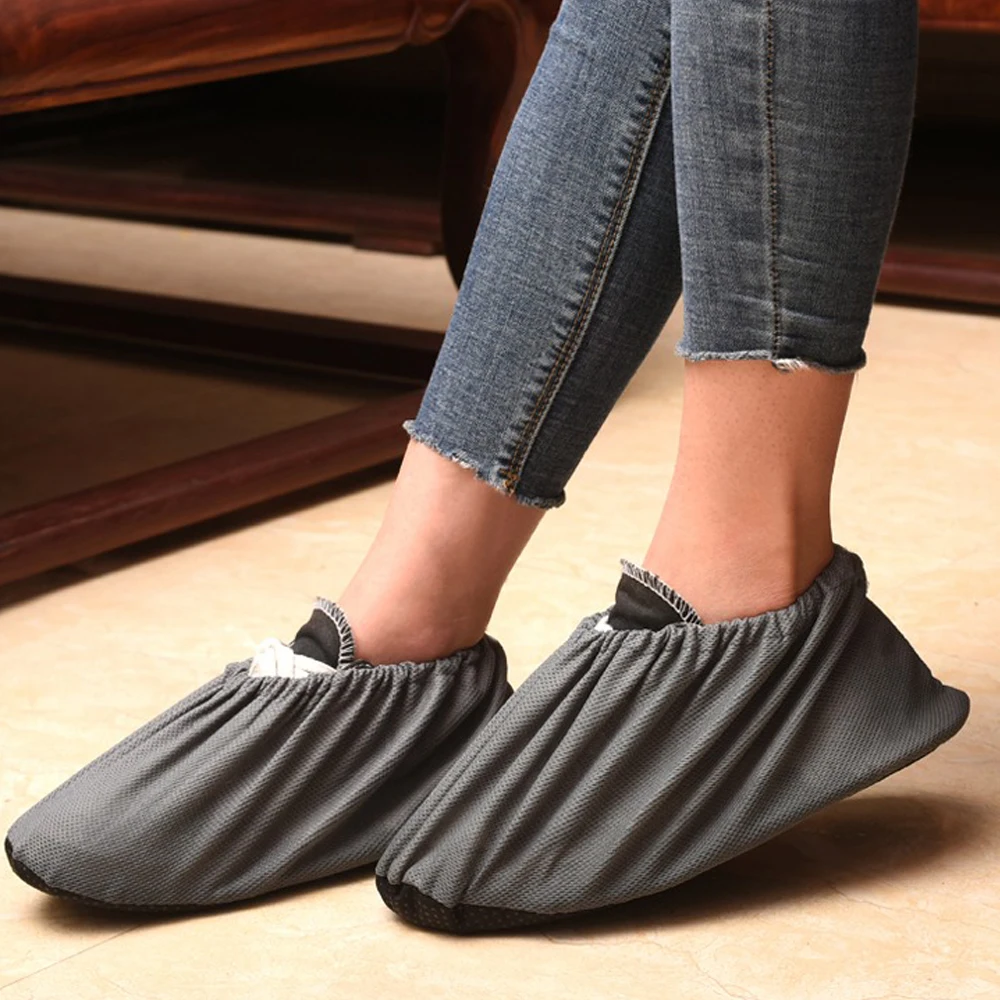 Dicke wieder verwendbare Schuh überzüge Unisex rutsch fest wasch bar halten Boden Teppich reinigung Haushalts schuhe Schutz abdeckung Schuhe Abdeckungen heiß – Detail 9