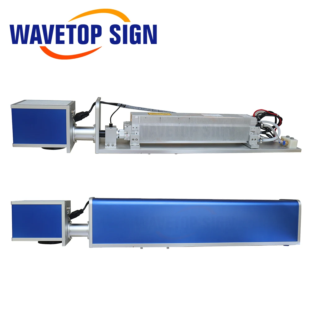 Wavtopsign-máquina de marcado láser Co2 de escritorio, 60w, juego de cabezal Galvo de 16 aperturas, 5x expansor de haz, área de marcado 110x110mm