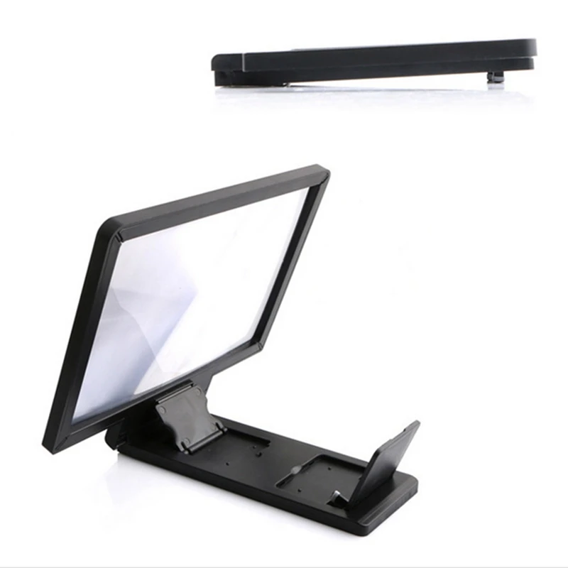 3D Cell Phone 8.5 Screen Magnifier HD Video Amplifier Stand Bracket Phones Screen Magnifier For Smartphones Mobile Phone Access