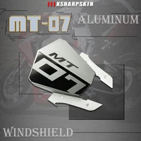 Mtorcycle para Yamaha MT-07 2013-2015 mt07 MT 07 2013 2014 2015 parabrisas de aluminio para motocicleta parabrisas con personalidad