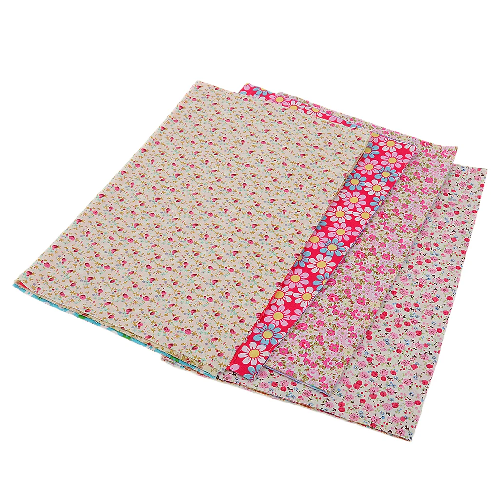 30pcs Floral Printed Cotton Cloth Sewing Fabric For Dolls Bags Sewing Craft  Patchwork Needlework 30*20cm Handmade Material