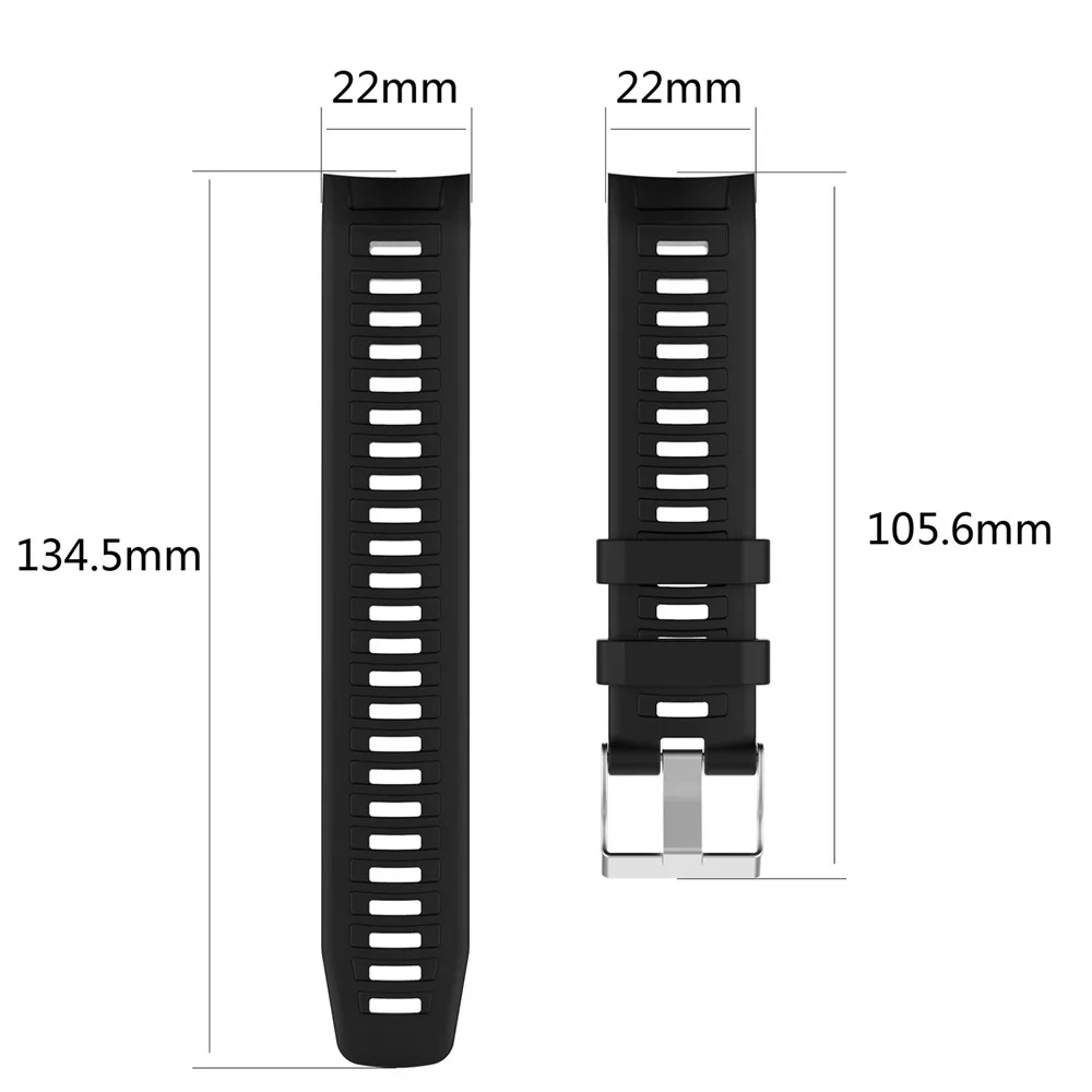 22mm Silicone Watchband Strap For Garmin Instinct/Instinct 2 Smart Watch Band