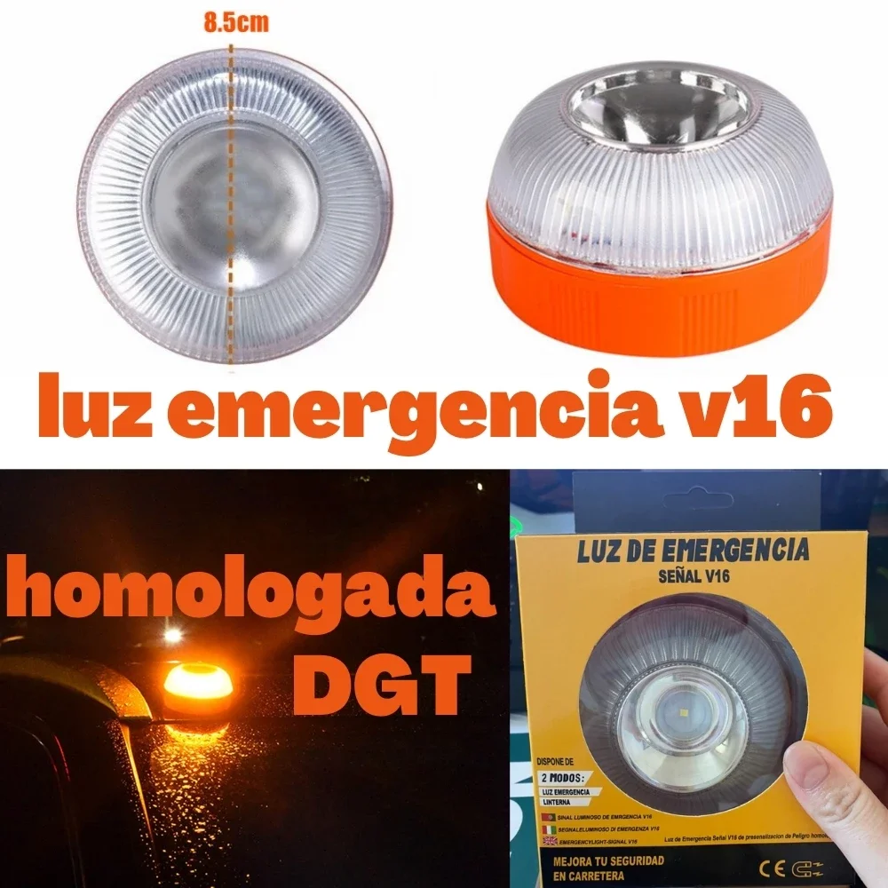 Emergency Light v16 Homologated dgt Approved Spain Car Emergency Light Help Flash Signal Luminous v16 Approved dgt