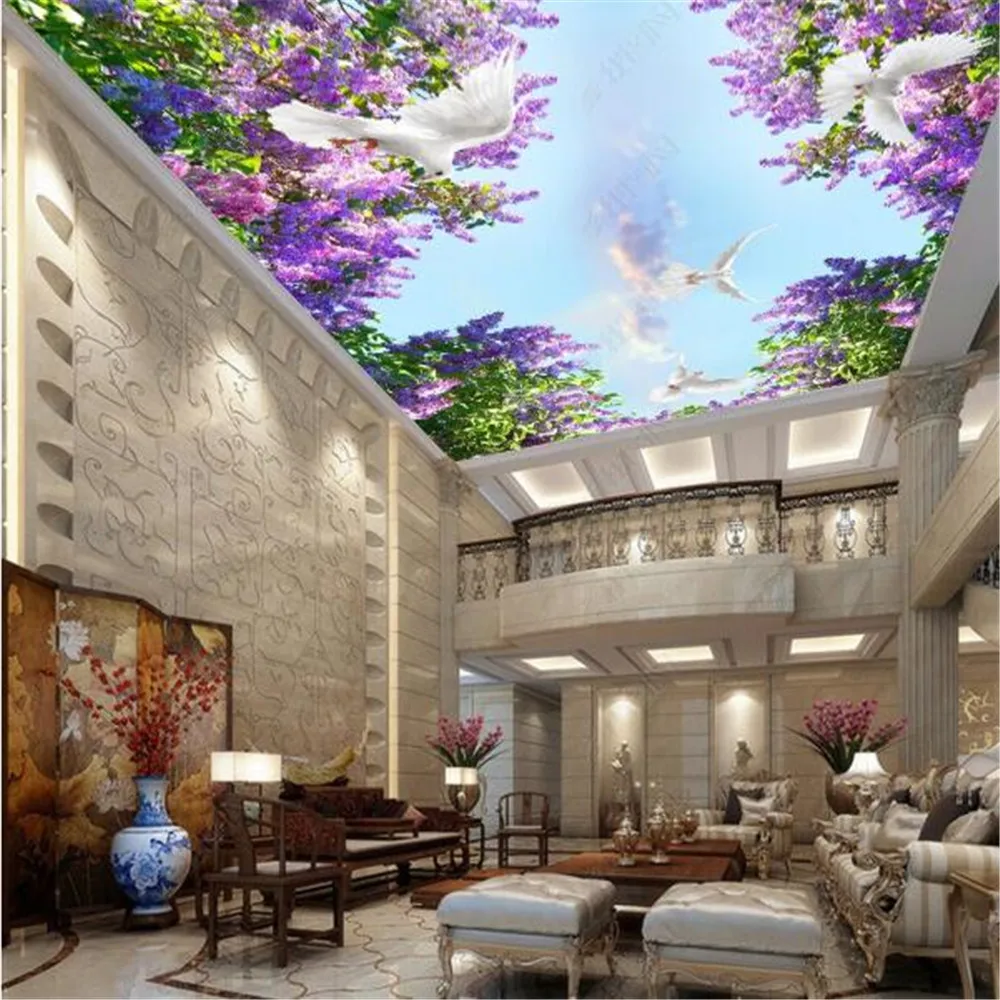 Milofi belo céu de lavanda zenith mural