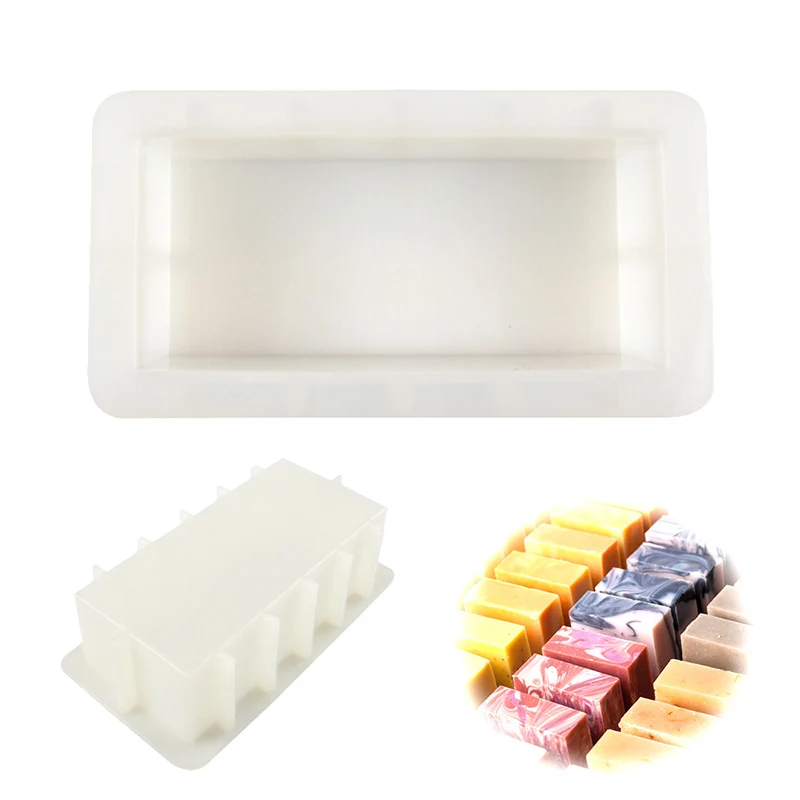 Cuboid Soap Mold DIY Handcraft Silicone Molds For Soap Practical Soap Making Tool Silicone Forms Soap Mold moldes de silicona