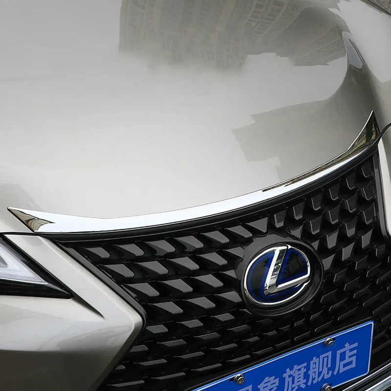 ABS Chrome Front Bumper Grille Hood Engine Cover Trims For  Lexus UX UX200 UX250h UX260h 2019 2020 Accessories