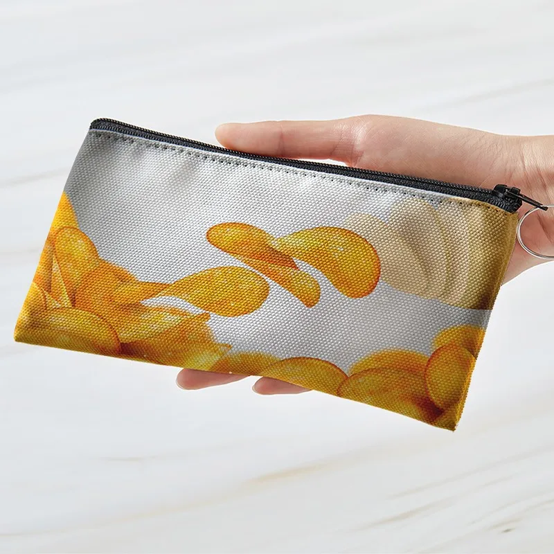 Potato chips Wallet Women And Men Short Wallet Card Bag Pocket Change Purse Cute Coin Purse Funny Purse Small Pouch Cosmetic Bag