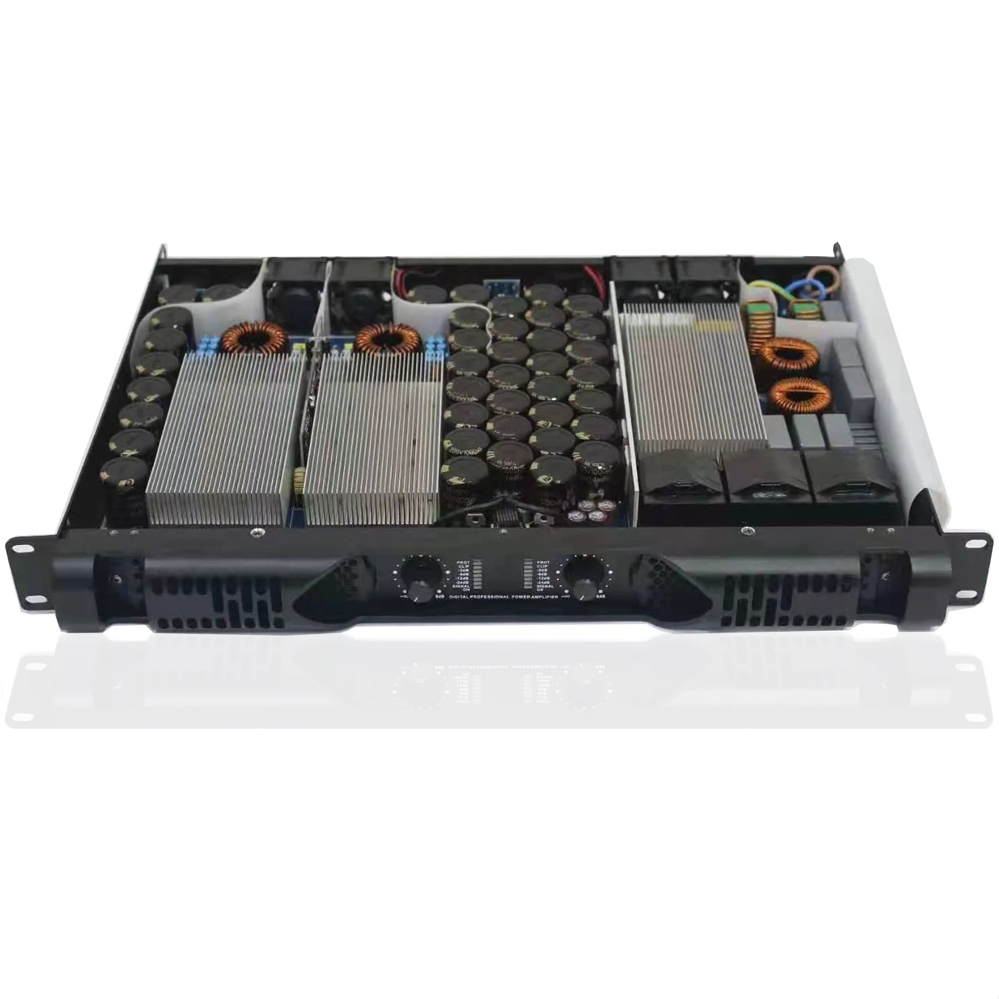 1U Class-D Digital Power Amplifiers 10000W Professional Audio Power Amplifier For Line Array Speakers