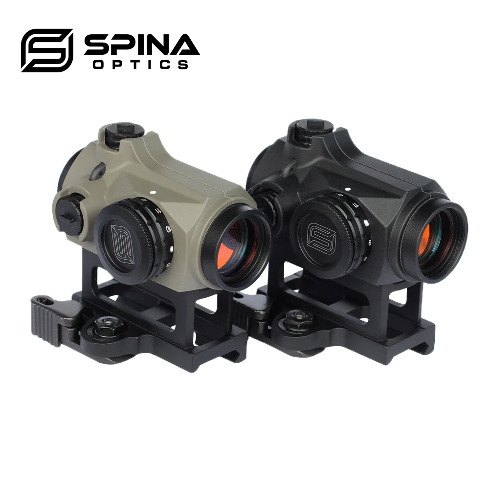 

SPINA Optics 1x22 Tactical Hunting Red Dot Scope IPX6 Waterproof QD AR Sight With Rubber Cover For Armed .223 5.56 .308 7.62