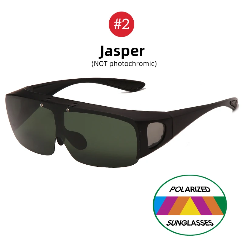 VIVIBEE Flip Up Polarisierte Fit Über Brille Sonnenbrille Männer Fahren UV400 Photochrome Angeln Schutzbrille Outdoor Frauen