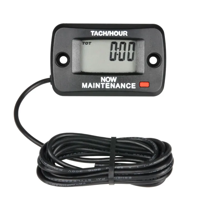 Self Powered Hour Tachometer Gauge Maintenance Reminders for Garden Lawn Tractor Log Splitter Generator Compressor Marine HM019A