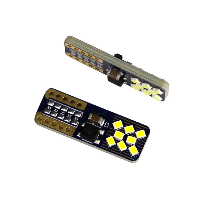 

100X W5W canbus no error 16 SMD 2016 LED 3.36W non polar T10 168 LED Car License Plate Light Lamp Parking Lights super white 12V