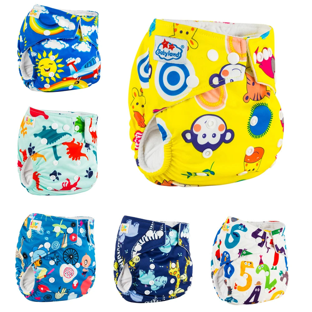 

Onsales 6-Pack Microfleece Diapers Pocket Baby Cloth Diaper Night Diaper Day Diaper Baby Washable Reusable Nappy Free Shipping