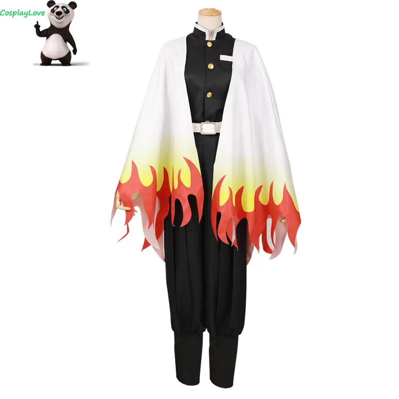 CosplayLove Demon Slayer: Kimetsu no Yaiba Kyoujurou Rengoku Cosplay Costume Custom Made For Halloween Christmas