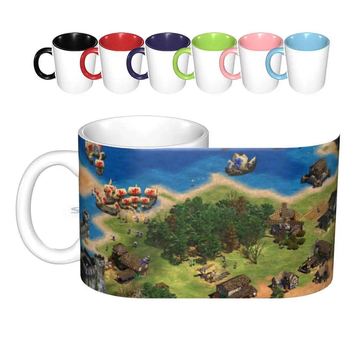 Age Of Empires Classic Battle Cup Ceramic Mugs Coffee Cups Milk Tea Mug Age Of Empires Gaming Christmas Nerd Vintage Hipster