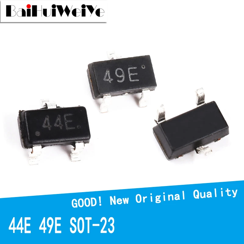 10PCS/LOT 44E 49E Hall Effect Sensor Switch SMD Hall Element SS49E AH49E A3144E SOT23 Sensor Switch Brushless Electric Motor