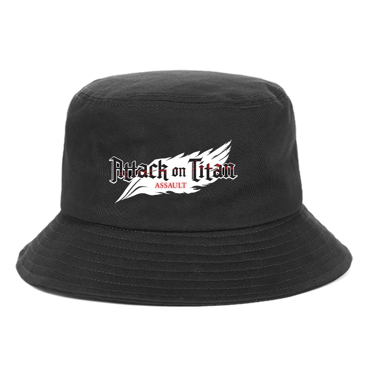 Anime Attack on Titan Sunscreen Man Bucket Hat Outdoor Women Summer Hip Hop Beach Sun Caps Streetwear Bob Chapeau Fisherman Caps