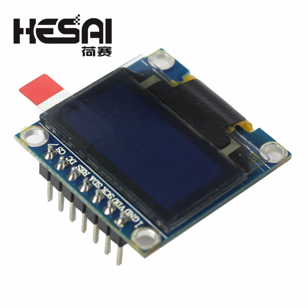 Módulo de pantalla blanca OLED de 0,96 pulgadas, Chip de controlador SSD1306 para Arduino, Kit de bricolaje, 128x64, SPI, 7 pines