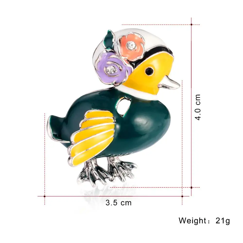 3pcs/lot Fashion eagle animal little duck Enamel Brooches Women Men's Weddings bird Brooch Pins best Christmas gift