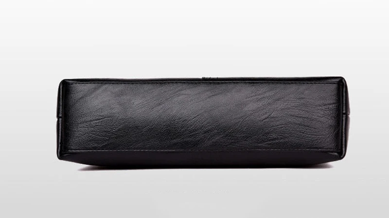 Neue Casual Mama Messenger Bags Umhängetasche PU Leder Schwarz Handtaschen für Frauen Kleine Umhängetasche Geldbörse – Detail 25