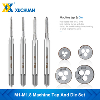 Machine Tap And Die Set M1 M1.2 M1.4 M1.6 M1.7 M1.8 HSS Tap Die Set Metric Drill Machine Screw Thread Tap&Die Threading Tool