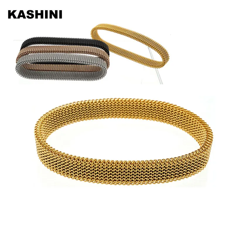 Mens Bracelets Titanium Steel Spring Bracelets Elastic Bracelet Slingshot Bracelet Stainless Steel Mesh Bracelet Wholesale