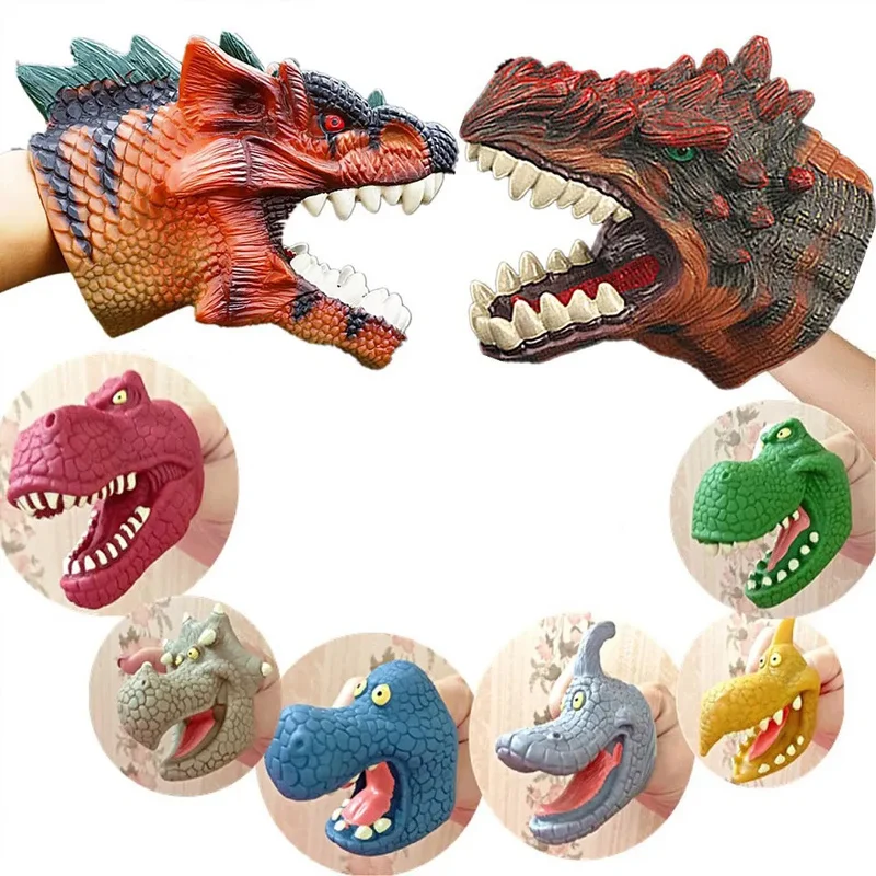 

Dinosaurs Toy Dinosaur Claw Gloves Hands Toys for Children Cosplay Xmas Halloween Party Kid Trick Prop Toy Werewolf Hands