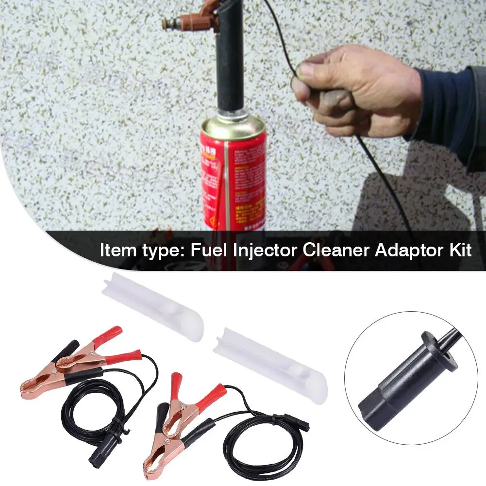 Universal Auto Car Fuel Injector Nozzle Gasoline Cleaning Tester Repair Tool Flush Cleaner Adapter DIY Cleaning Tool Kit Set