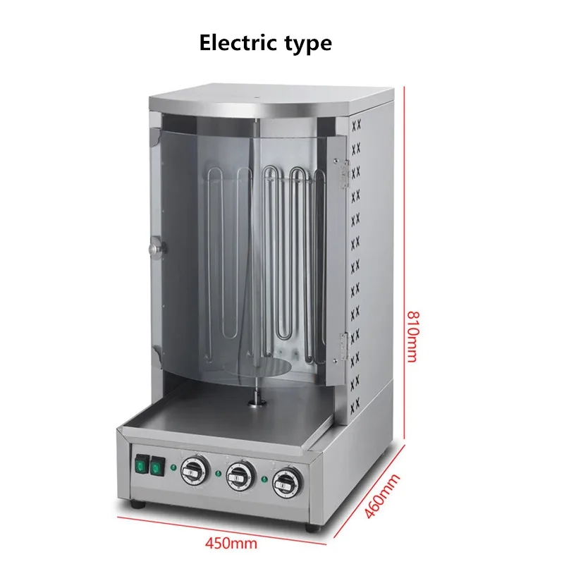 Meat processing equipment electric or gas shawarma doner kebab machine