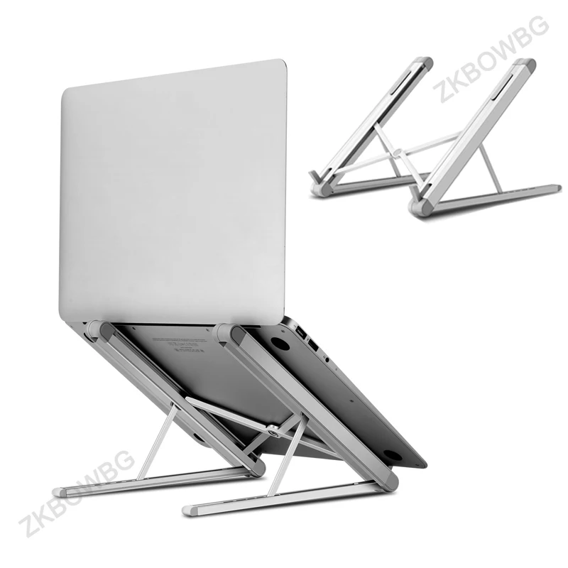 Adjustable Aluminum Alloy Laptop Stand Portable for iPad Macbook Air Pro Folding Universal Non Slip Notebook Holder Accessories