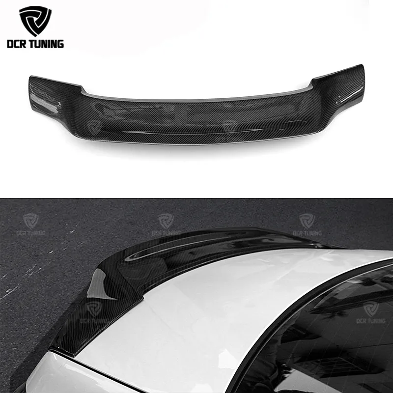 For Mercedes W212 Carbon Spoiler E Class Sedan 4 Door W212 E63 Carbon Fiber Spoiler Renntech Style Rear Trunk Wing 2010 - 2016