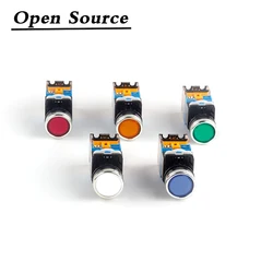 22mm LA38-11D/11DS Push Button Switch with LED Light Self-locking/Latching/Self-reset/Momentary 12V 24V 36V 48V 110V 220V 380V