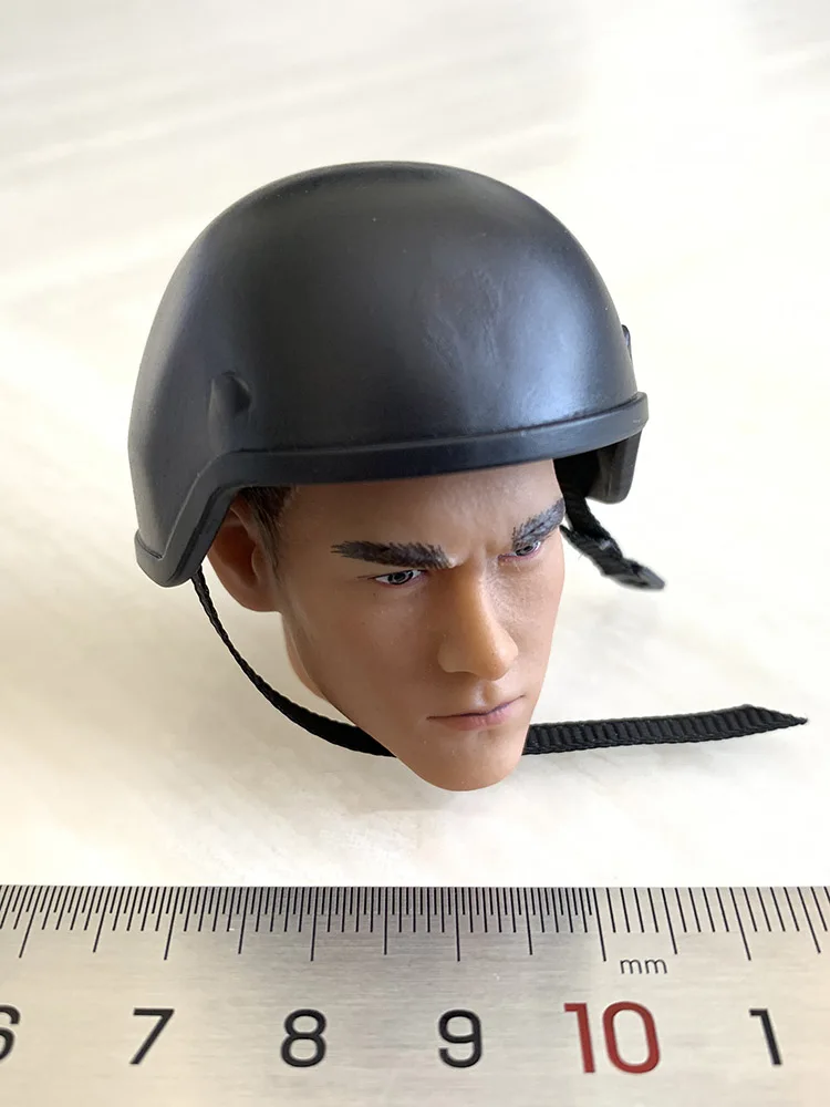 Capacete À Prova De Balas Preto SWAT, Capacete Do Exército Dos EUA, Modelo De Plástico para 12 "Action Figure, Soldado Cena Acessórios, Escala 1:6