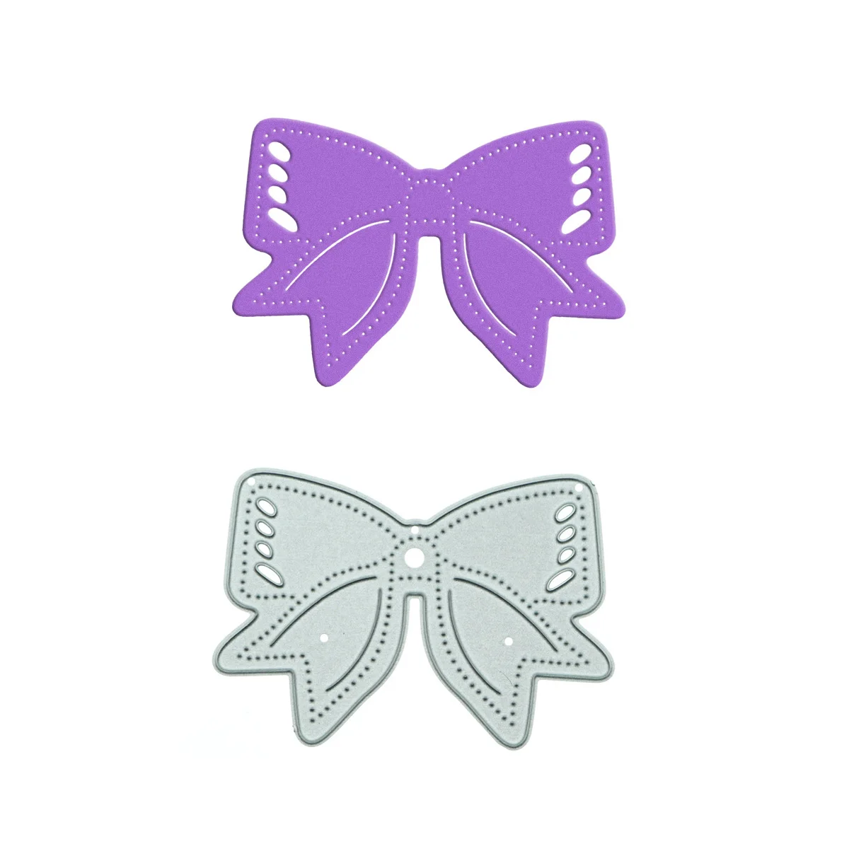 Lovely Bow Bowknot Pattern Metal Cutting Die Scrapbooking Craft Paper Cutter Stencil For Envelope Flap Card Corner Decorating