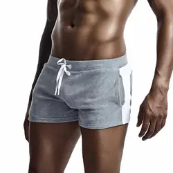 SEOBEAN-pantalones cortos de pijama para hombre, bóxer para dormir, ropa interior para el hogar, gimnasio, Fitness