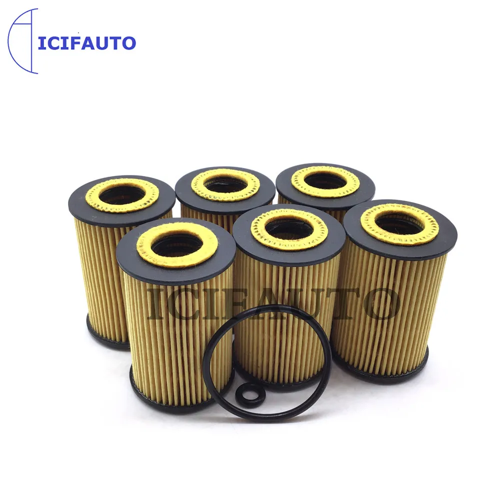 6X Oil Filter A1661800009 1661800109 1661840625 For Mercedes-Benz A-Class Vaneo W168 A140 A160 A190 A210 1.6 1.9 MPV