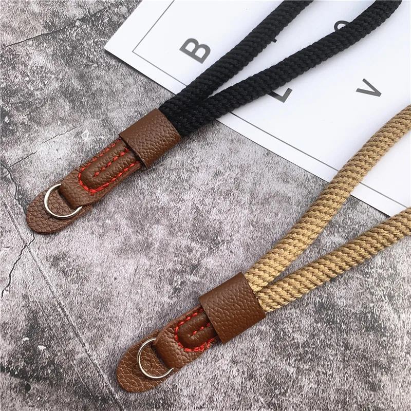 Wrist Lanyard Cotton Camera Strap Braided Landyard Round Hole Wrist Strap Lanyard For Leica Digital SLR Camera