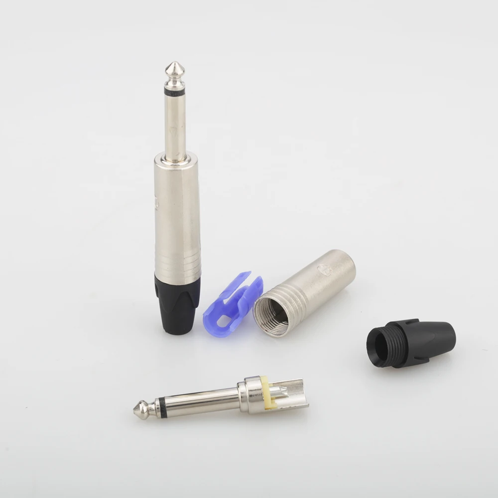 4 pezzi Audiocrast Neutrik 6.3mm Jack Mono Plug Neutrik Mono 6.3mm connettore maschio a saldare