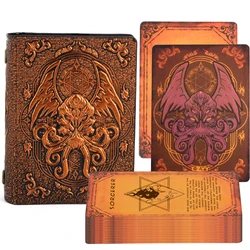 Cthulhu Em Relevo Caso Spellbook Deck Capa Dura com 54 Cartões Em Branco, Tabletop Gaming Acessórios, DND