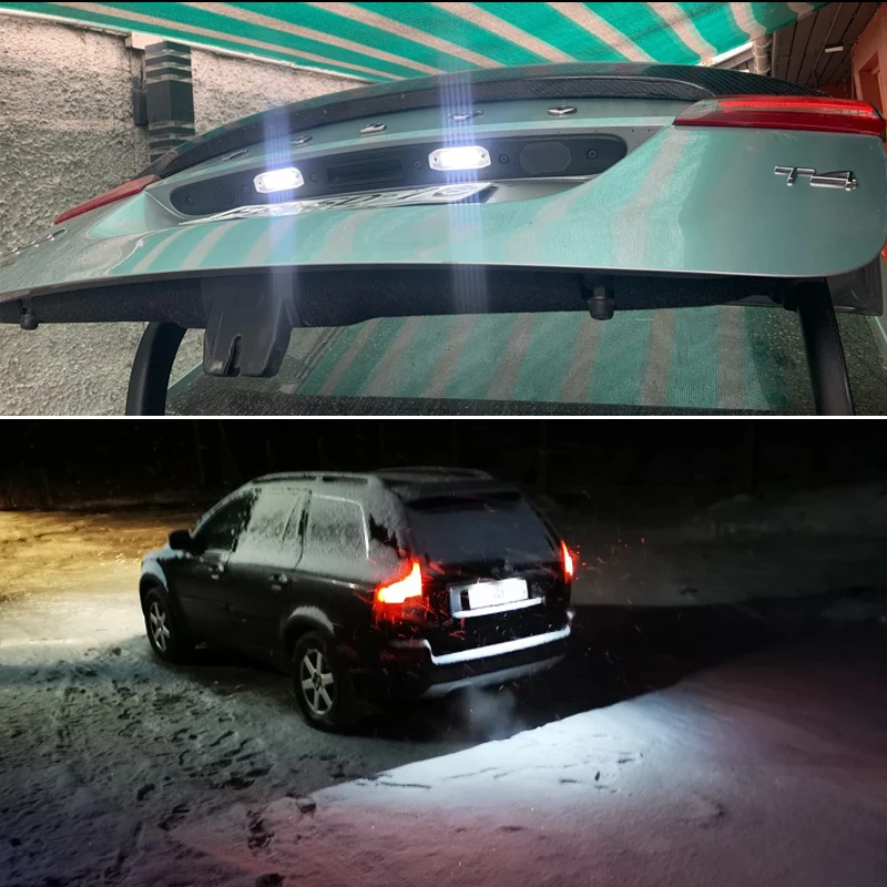 Stylizacja samochodu 12V 2 szt. Prawo jazdy lampki rejestracyjne bez błąd Canbus LED do Volvo S80 XC90 S40 V60 XC60 S60 C70 V50 XC70 V70