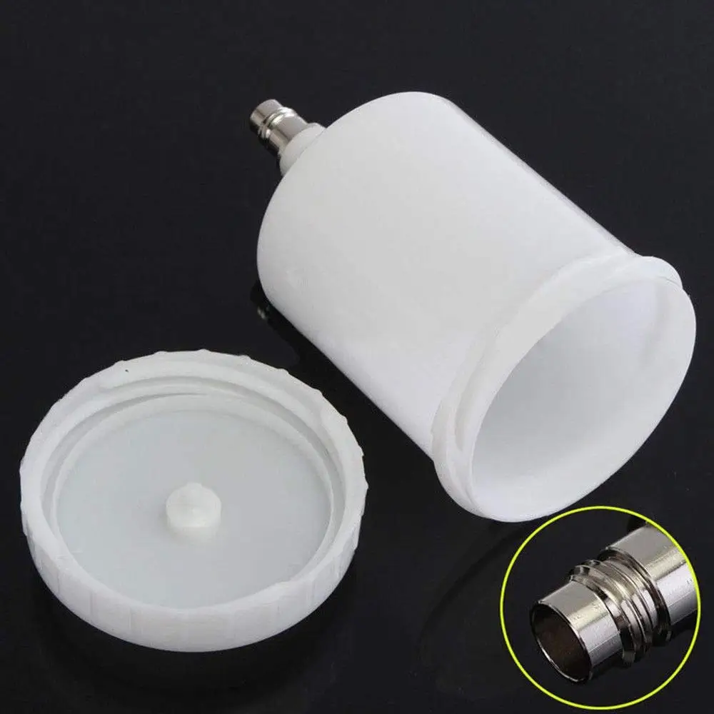 For Sata Sprayer Cup Connector Jet Paint Sprayer 600Ml white Plastic Hvlp Paint Cup Pot Accessories